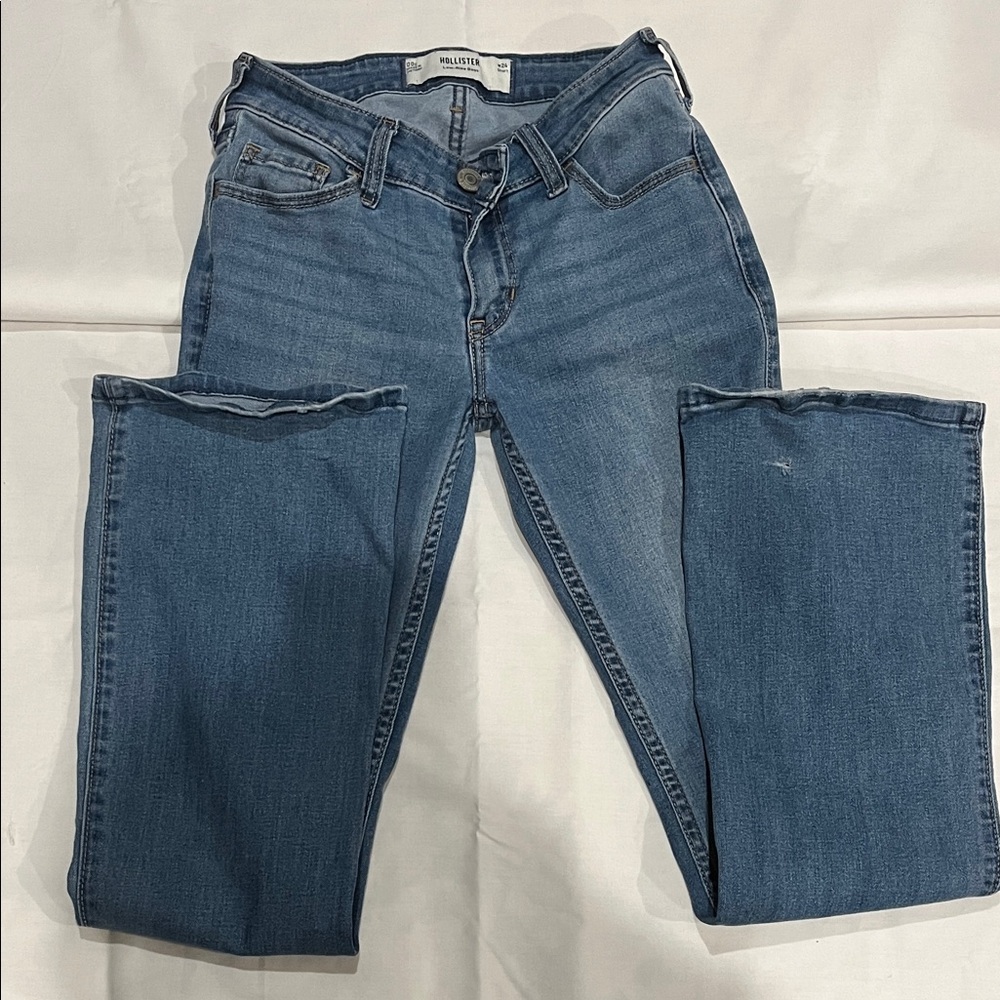 Hollister Women's Straight Leg Jeans - Classic Blue